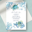 Search for sea turtle 1st birthday invitations Cute