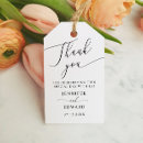 Search for thank you message gift tags Black and white