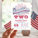 Search for patriotic birthday invitations Little firecracker