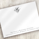 Search for couples monogram note cards Script