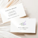 Search for lavender business cards botanical