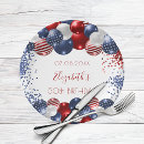 Search for red and blue paper plates Patriotic