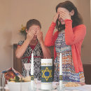 Search for the blue star of david candles Shabbat