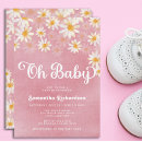Search for daisy baby girl shower invitations Groovy