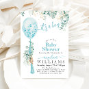 Search for blue and green baby shower invitations its a boy
