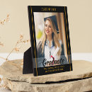 Search for graduation plaques Black and gold