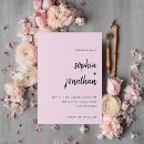 Search for pink and black wedding invitations Modern