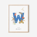 Search for alphabet nursery posters Whimsical