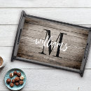 Search for monogram serving trays Script calligraphy