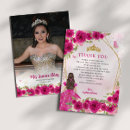 Search for crown thank you cards Quinceañera