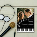 Search for piano invitations Black and white