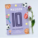 Search for girls football birthday invitations Modern