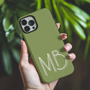 Search for sage green iphone cases Initials