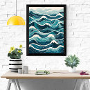 Search for watercolor waves painting posters Calm