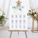 Search for gold wedding seating charts Rustic watercolor foliage