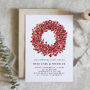 Search for christmas engagement party invitations Red