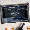 Search for initial serving trays Navy blue