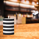 Search for black and white stripes candles Chic