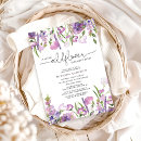 Search for lavender baby shower invitations Wildflower