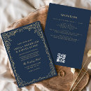 Search for rose gold and navy blue wedding invitations Formal
