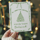 Search for winter wedding bridesmaid cards Will you be my
