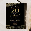 Search for 20th wedding anniversary invitations Cheers to 20 years