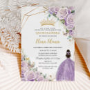 Search for lavender and gold quinceanera invitations For kids