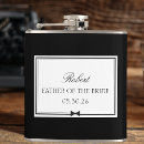 Search for father of the bride flasks Black and white