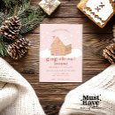 Search for gingerbread house christmas invitations Pink