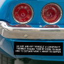 Search for conspiracy bumper stickers Funny