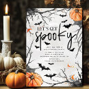 Search for lets get spooky invitations Typography