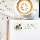 Search for moose return address labels Watercolor