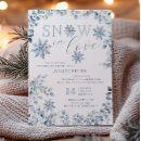 Search for winter wonderland bridal shower invitations Snow in love