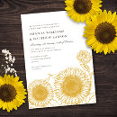 Search for sunflower wedding invitations Wildflowers