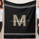 Search for black and gold fleece blankets Create your own