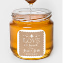 Search for honey jar wedding stickers Rustic