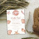Search for seashell baby shower invitations Pearl