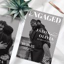 Search for save the date engagement party invitations Black and white