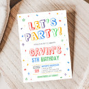 Search for colorful birthday invitations Stylish