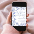 Search for blue butterfly invitations Calligraphy