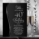 Search for surprise 40th birthday invitations Elegant