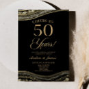 Search for gold and black 50th anniversary invitations Cheers to 50 years