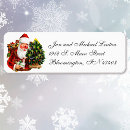 Search for santa claus return address labels Vintage