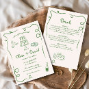 Search for illustrated wedding invitations Handwritten
