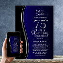 Search for surprise 75th birthday invitations Modern