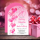 Search for heart birthday invitations 80th birthday party