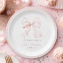 Search for pink bow plates Coquette