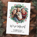 Search for wreath photo card holiday cards New address