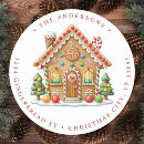 Search for gingerbread return address labels Festive