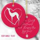 Search for greyhound dog ornaments Cute